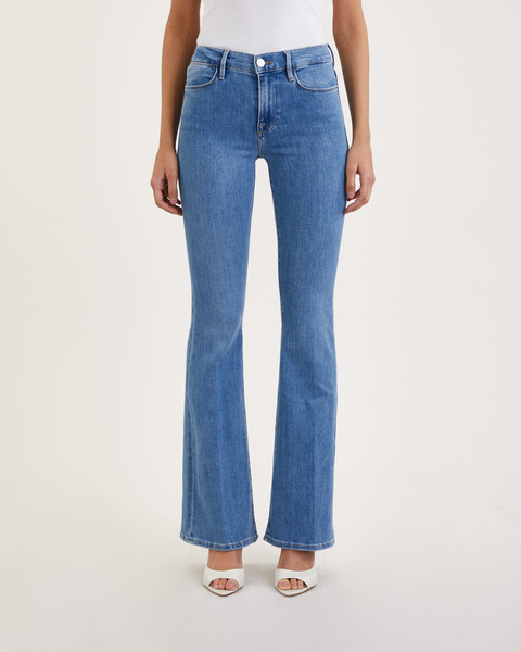 Jeans Le High Flare Jonah Blå 1