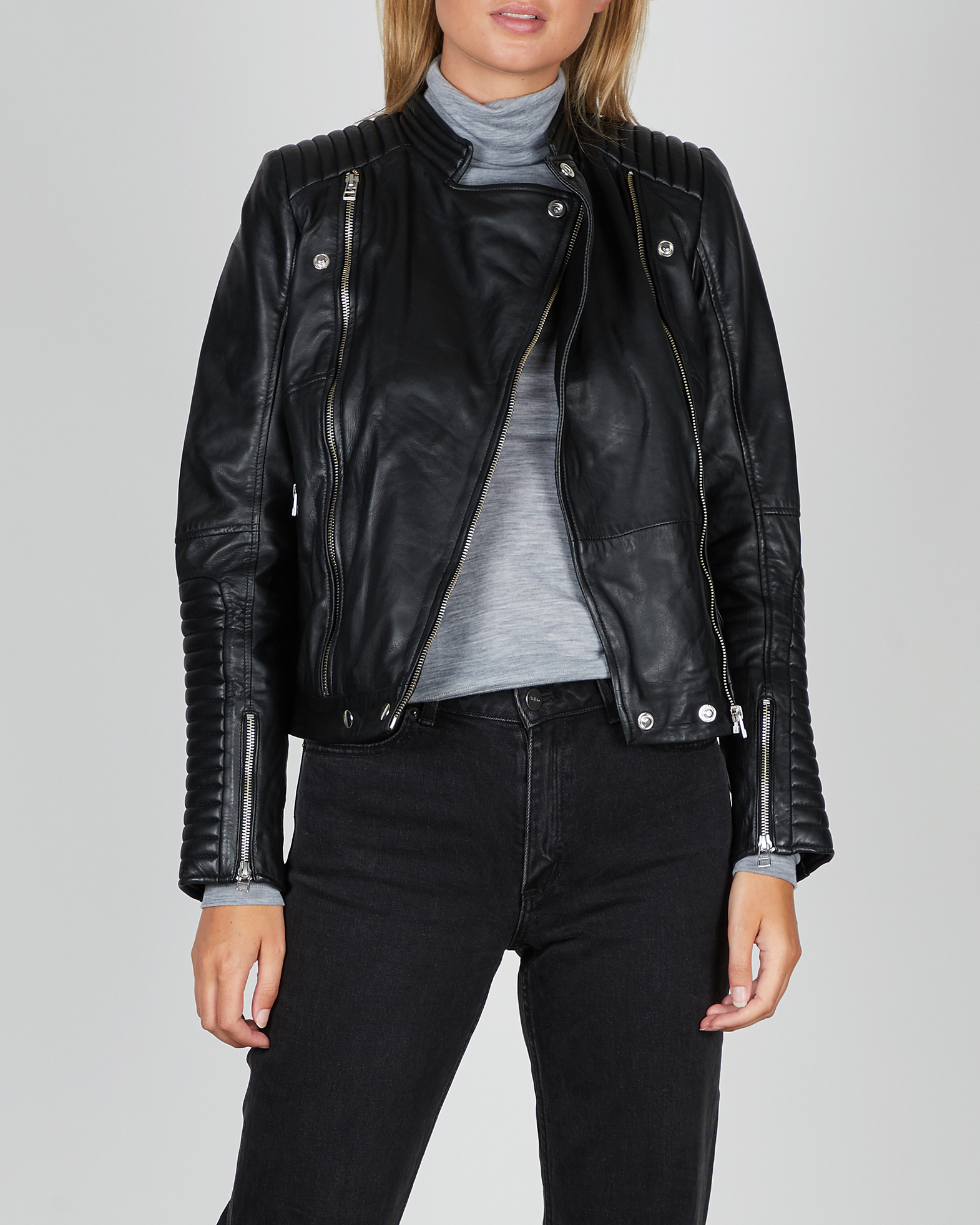 gestuz leather jacket