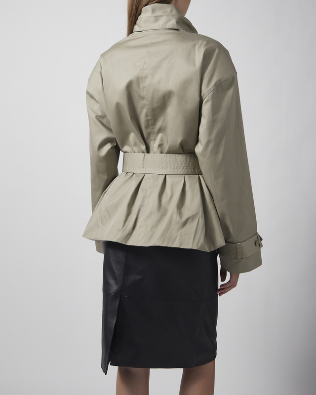 ROTATE  Jacket Short Trench Coat Grey 36