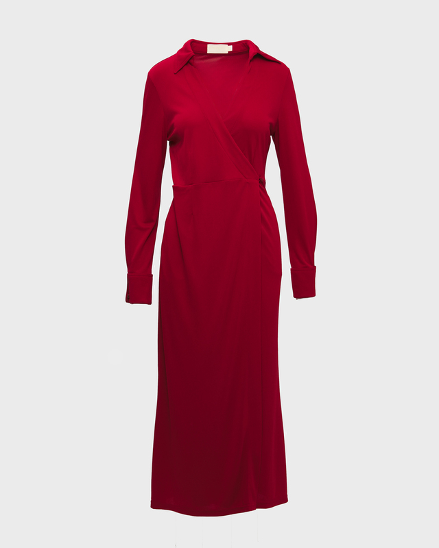 Wakakuu Icons Klänning Marais Wrap Röd XS