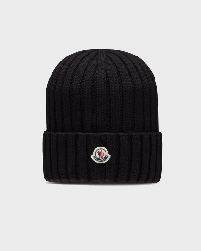 Moncler Mössa Wool Tricot  Svart ONESIZE