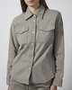 7 For All Mankind Skjorte Classic Comfort Twill Military Khaki L