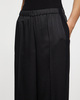 Vince Byxor Mid Rise Side-Strap Crepe Svart M