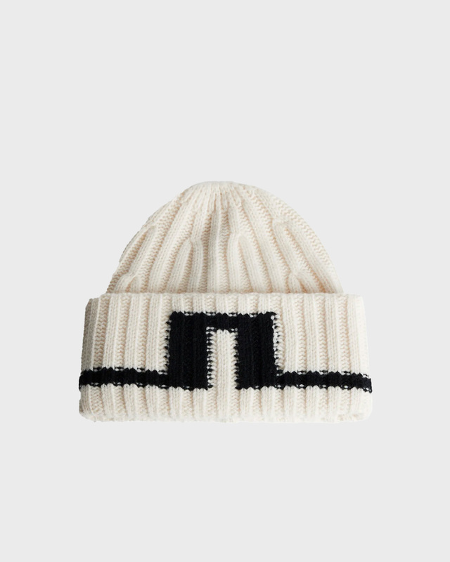 J Lindeberg Enso Big Beanie Beige ONESIZE
