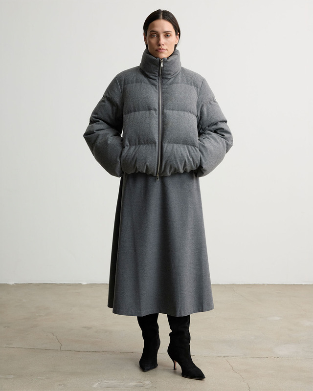 Wakakuu Icons Jacka Storm Puffer Wool Grå M