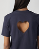CLOEYS T-Shirt Heart At Back Navy M