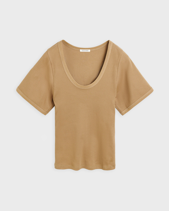 By Malene Birger T-shirt Lunai Ljusbrun M