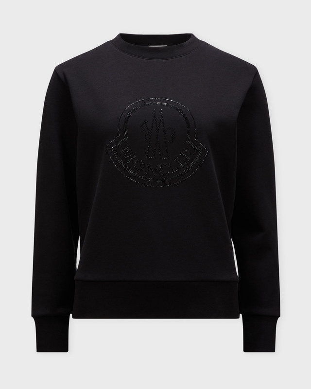 Moncler Sweatshirt Crystal Logo  Svart M