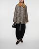 Ganni Jacket Printed Canvas Midi  Almond S-M