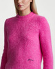 Ganni Sweater Brushed Alpaca O-Neck Pink XS