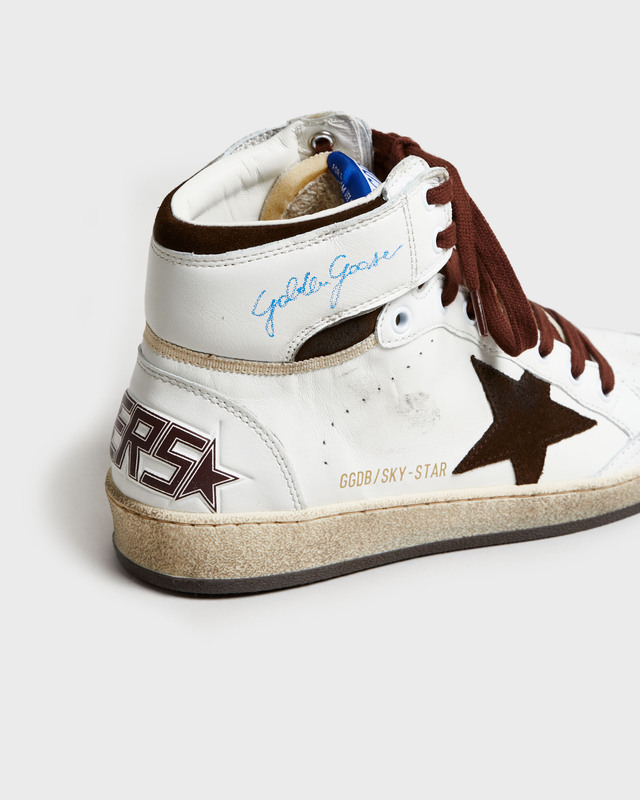 Golden Goose Deluxe Brand Sneakers Sky Star Nappa Vit/beige EUR 36