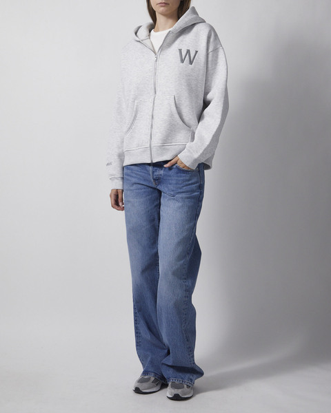 Hoodie Zip Wakakuu Grey Melange 2
