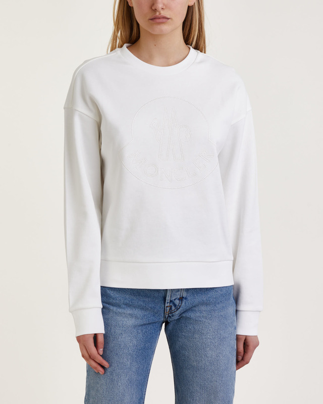 Moncler Sweater Crewneck Felpa Girocollo Natural M