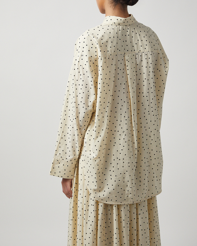 By Malene Birger Shirt Derris Voile Creme/svart 34