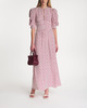 ROTATE Birger Christensen Maxi Klänning Printed Flowy Vit/rosa 42