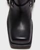 Acne Studios Buckle Läder Boots Svart EUR 38