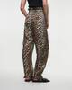 Ganni Printed Satin Pants Leopard 36