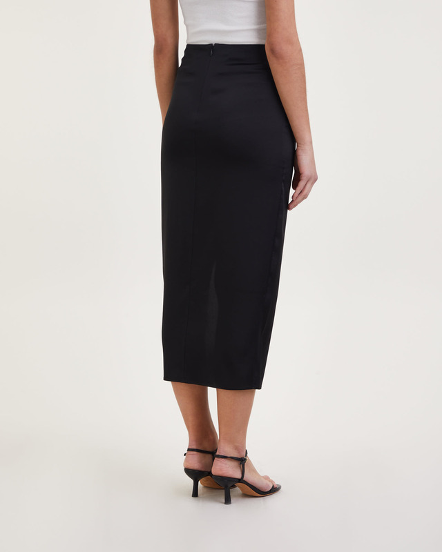 Filippa K Skirt Satin Pencil Black 38