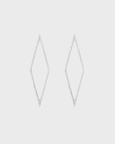 Rhomb Earring Silver ONESIZE 1