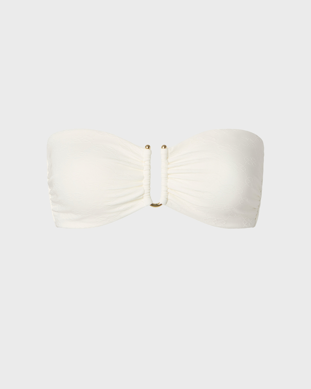Malina Bikinitop Signature Gold Embellished Bandeau Vanilla XS