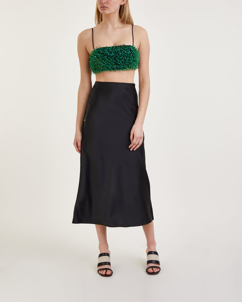 Top Beaded Taffeta  Svart 1