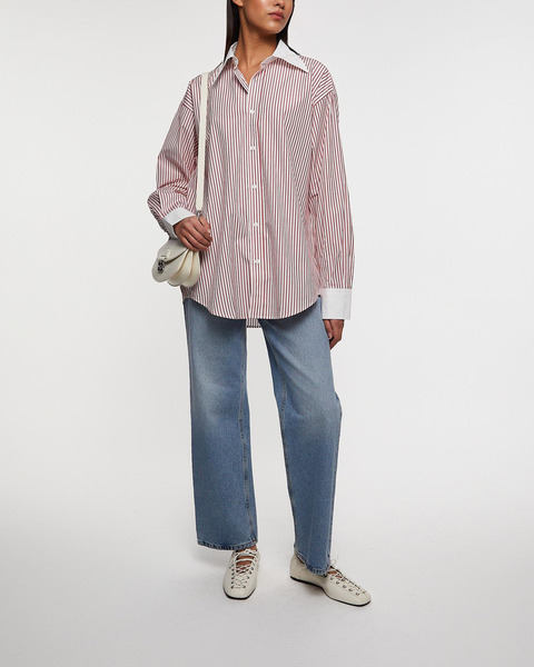 Shirt Striped Cotton White 2