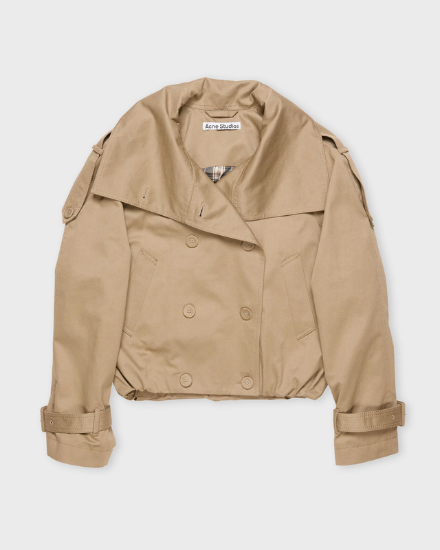 Acne Studios Jacket Twill Trench Beige 34