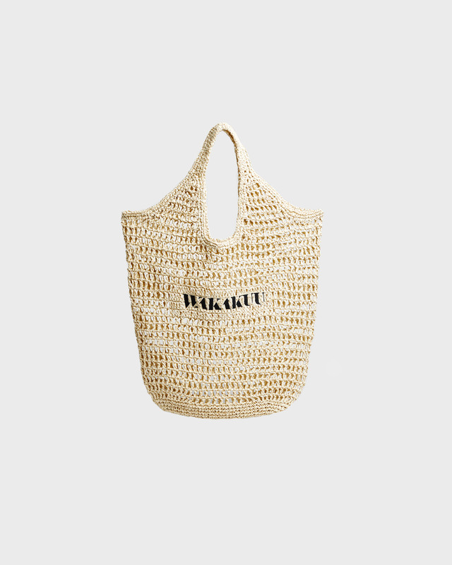 Wakakuu Wakakuu Straw Bag Beige ONESIZE