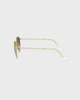 Ray-Ban Sunglasses Round Metal 53 Guld ONESIZE