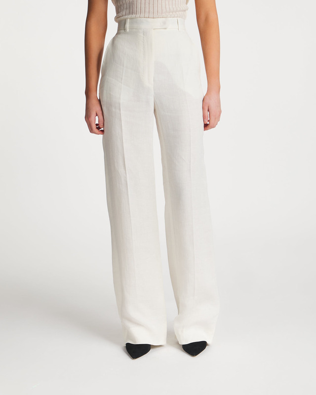 Max Mara Studio Trousers Alcano Vit IT 40 (EUR 34)