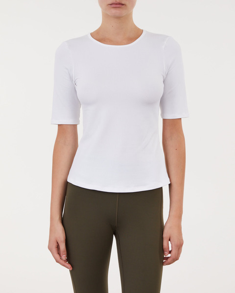 Topp Rib Tee Vit 1