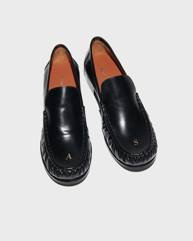 Acne Studios Loafers Leather Svart EUR 41
