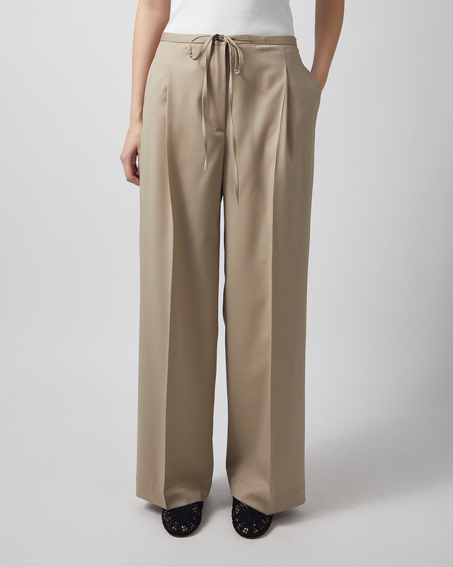 RÓHE Trousers Relaxed Drawstring Beige 40