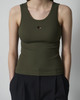 CLOEYS Tanktop Heart Military Green S