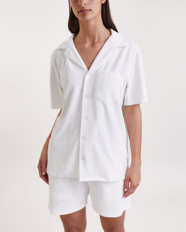 Nikben Shirt Terry Bowling Off White Vit M