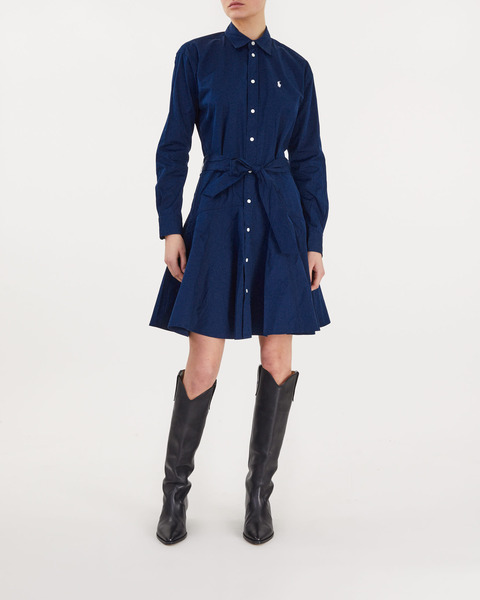 Long Sleeve Day Dress Navy 1