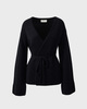 Wakakuu Icons Omslagscardigan Cashmere Wool Wrap Black XS-S