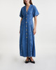 Ganni Dress Future Denim Maxi Mid blue  44