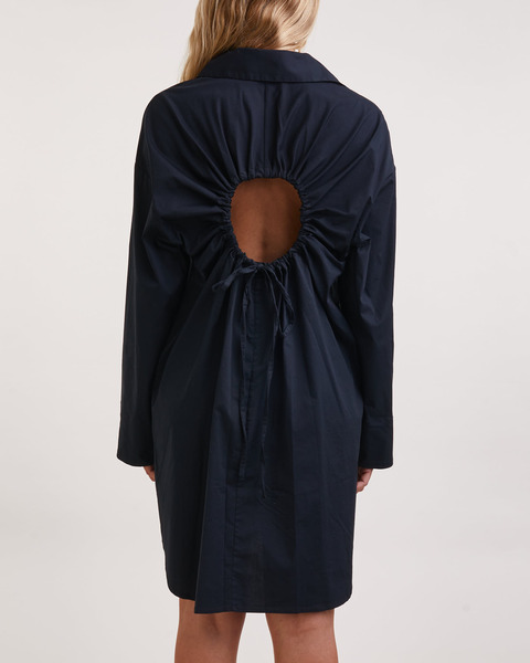 Klänning Soft Poplin Button Down Svart 2