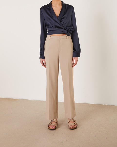 Blouse Wrapped Short Navy 2