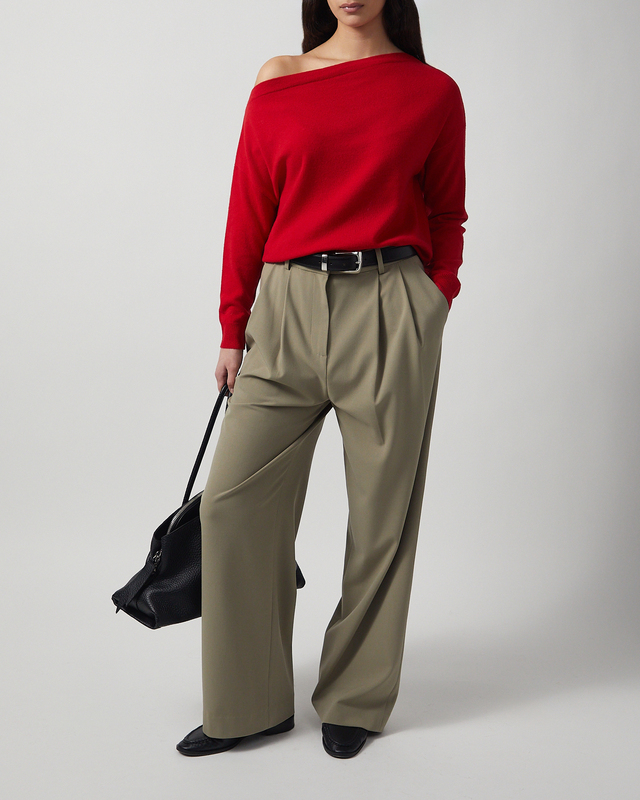 Wakakuu Icons Tröja Bonn Wool Cashmere Röd M