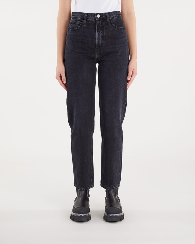 Frame Le High N Tight Straight Washed black 31