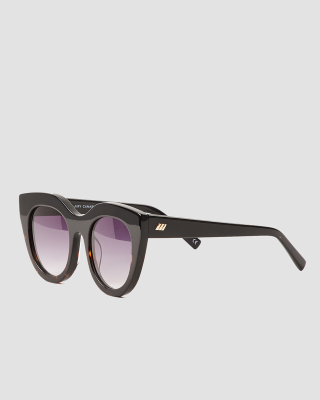 Le Specs Sunglasses Airy Canary Svart ONESIZE