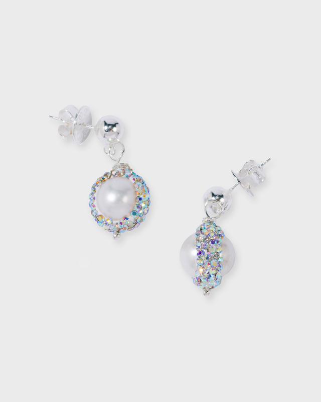 Pearl Octopuss.y Earrings Pearl Drops Silver ONESIZE