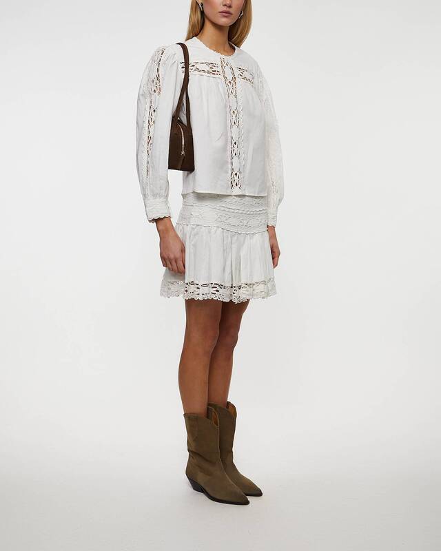 Isabel Marant Étoile Kjol Violana Vit FR 38 (EUR 36)