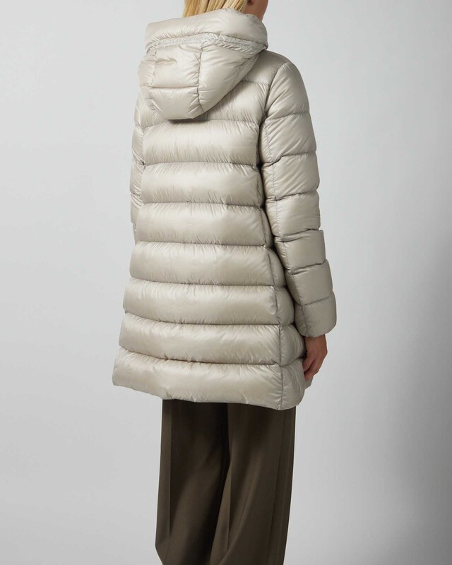 Moncler Lang parkas Suyenne Grønn MONCLER 3 (M/L)