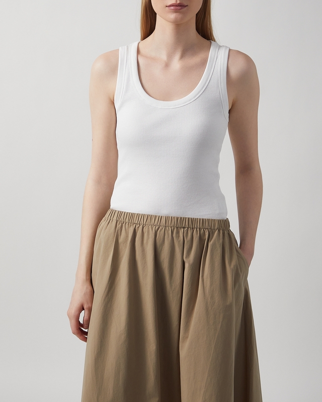 Wakakuu Icons Topp Biarritz Rib Tank Vit S