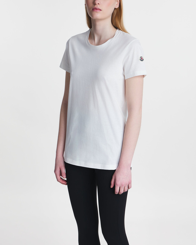 Moncler T-Shirt Cotton Jersey Maglia White L