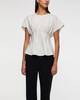 RÓHE Top Sculptural Waisted Offwhite 40