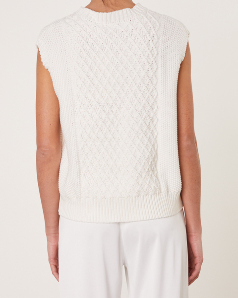 Väst Knitted Vit 2